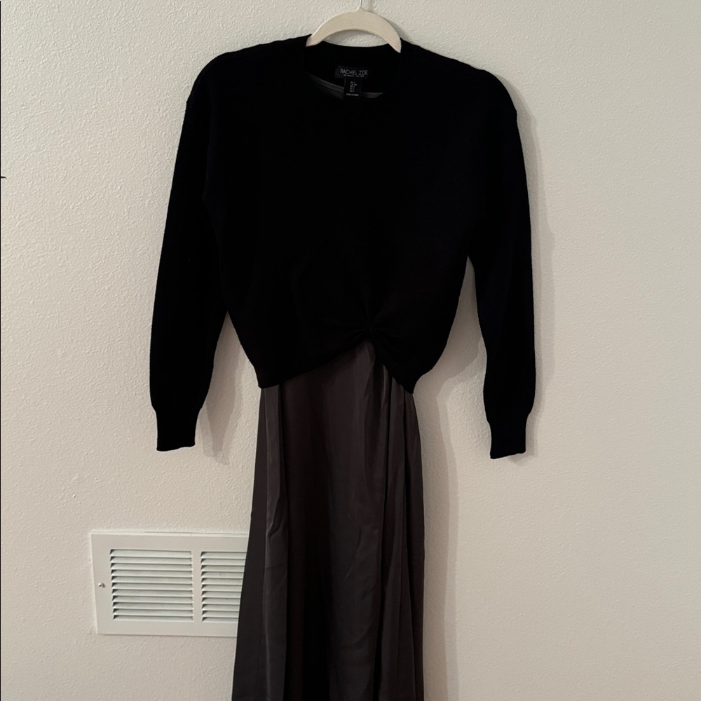 Rachel Zoe Charcoal Sleeveless Maxi Dress